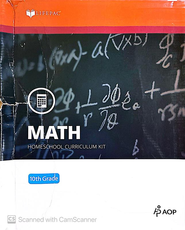 (SALE) LIFEPAC 10th Grade Math Set