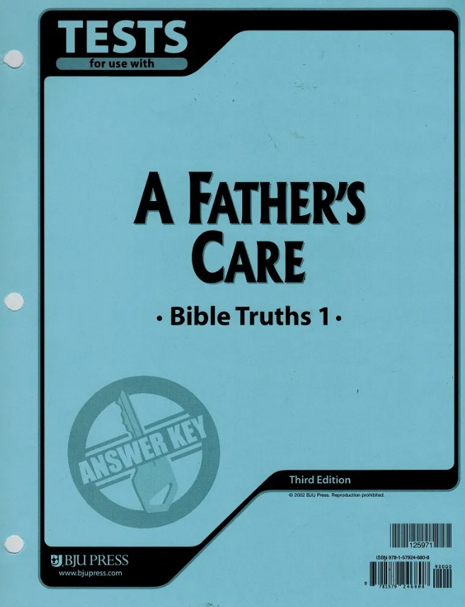 BJU Bible 1 Tests Answer Key (3rd ed.)