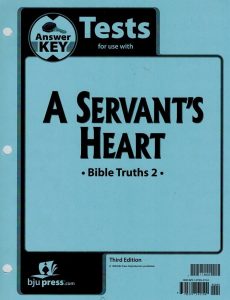 BJU Bible 2 Tests Answer Key (3rd ed.)