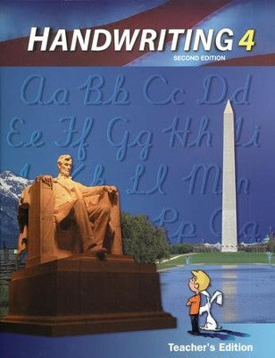 BJU Handwriting 4 e-Teacher's Edition (2nd Edition)