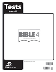 BJU Bible 4 Pathways of Promise (1st Edition) Tests