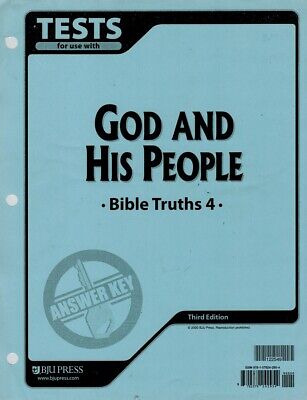 BJU Bible 4 Tests Answer Key (3rd ed.)