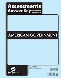 BJU American Government Assessments Answer Key (4th ed.)