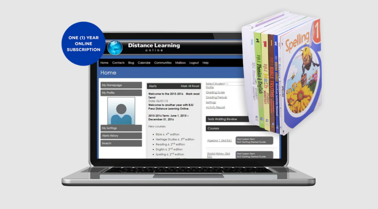 BJU Press Distance Learning Online for Grade 1 (US Accreditation) Curriculum Bundle | Full Payment