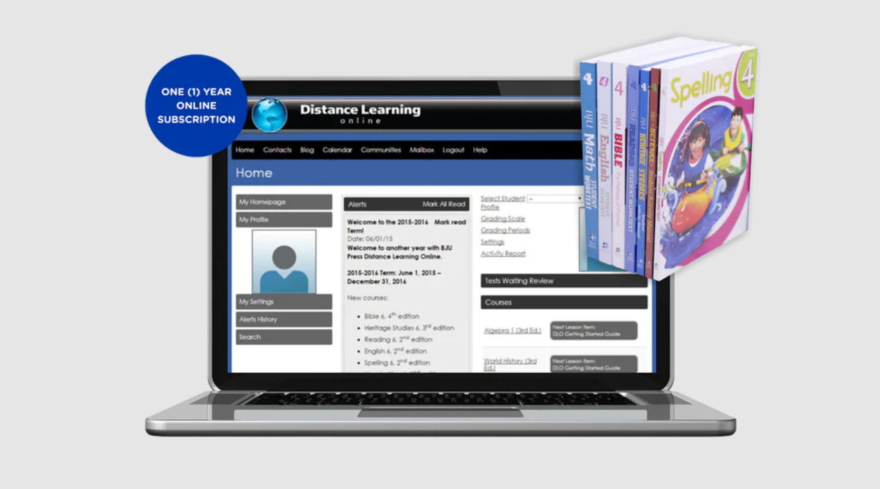 BJU Press Distance Learning Online for Grade 4 (US Accreditation) Curriculum Bundle | Full Payment