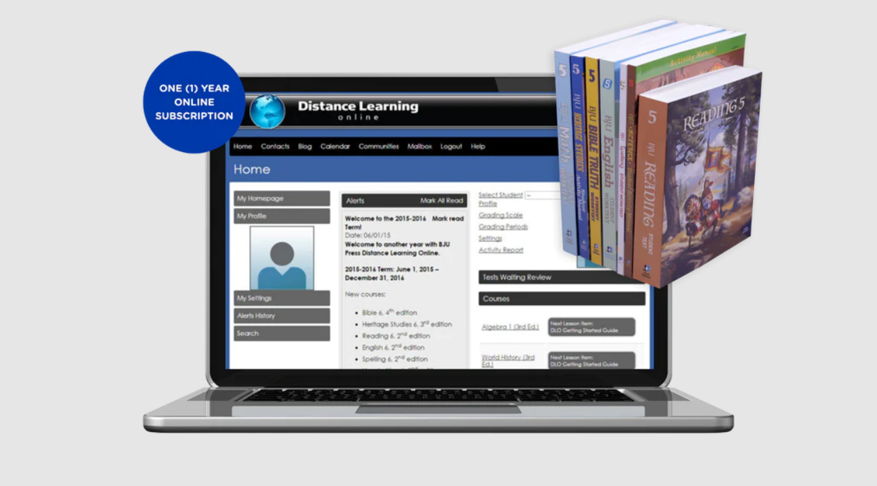 BJU Press Distance Learning Online for Grade 5 (US Accreditation) Curriculum Bundle | Full Payment