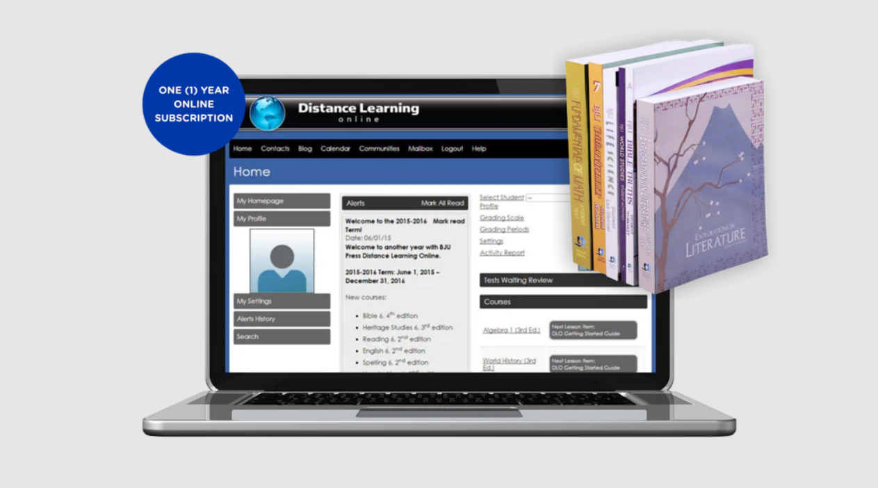 BJU Press Distance Learning Online for Grade 7 (US Accreditation) Curriculum Bundle | Full Payment