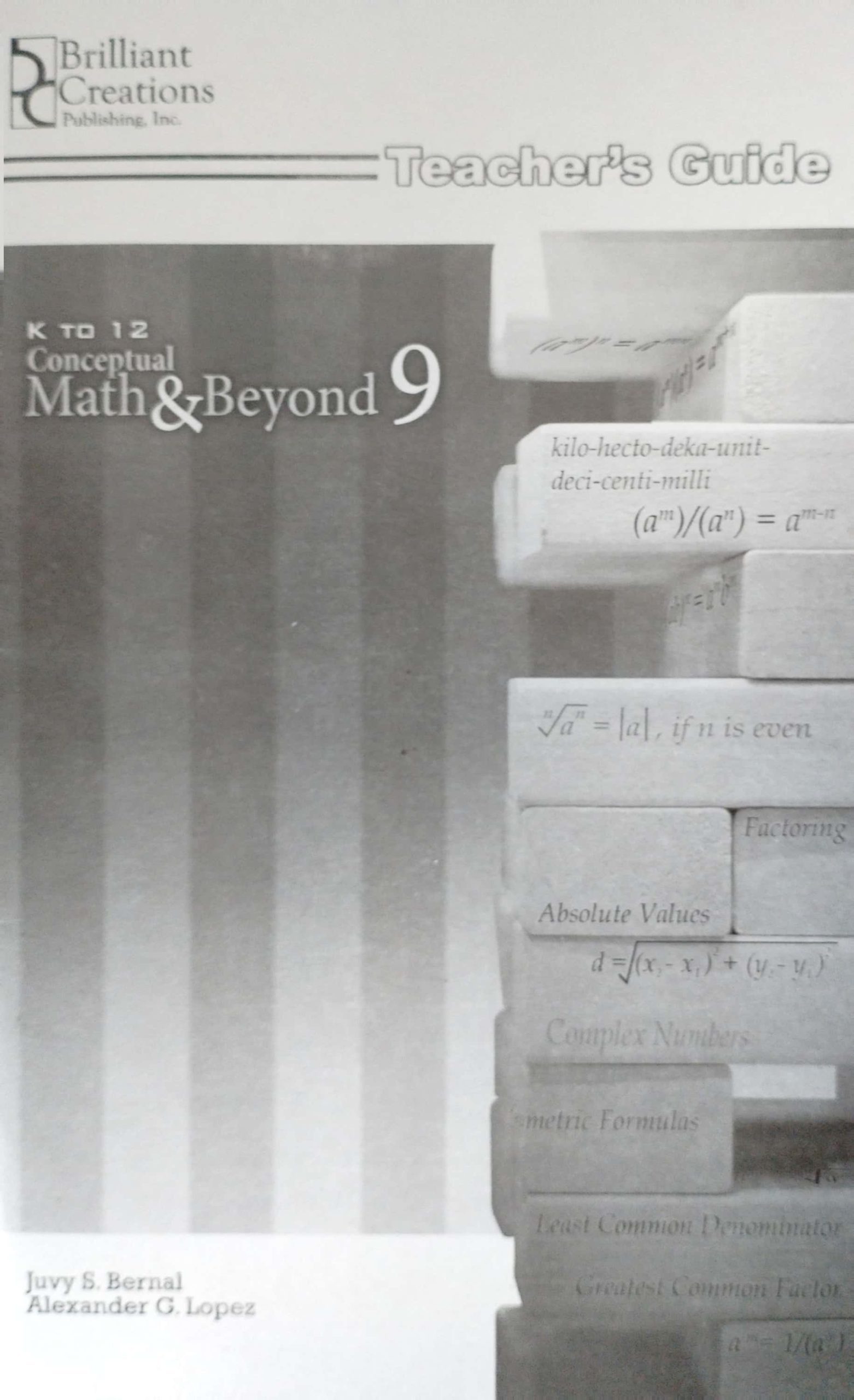 Conceptual Math & Beyond 9 Set (TB + TM)