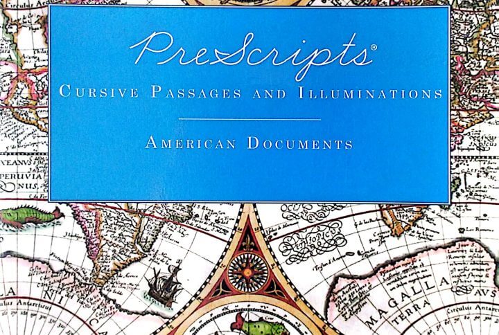(SALE) CCMM PreScripts Cursive Passages and Illuminations: American Documents - Locally Printed CC Resource