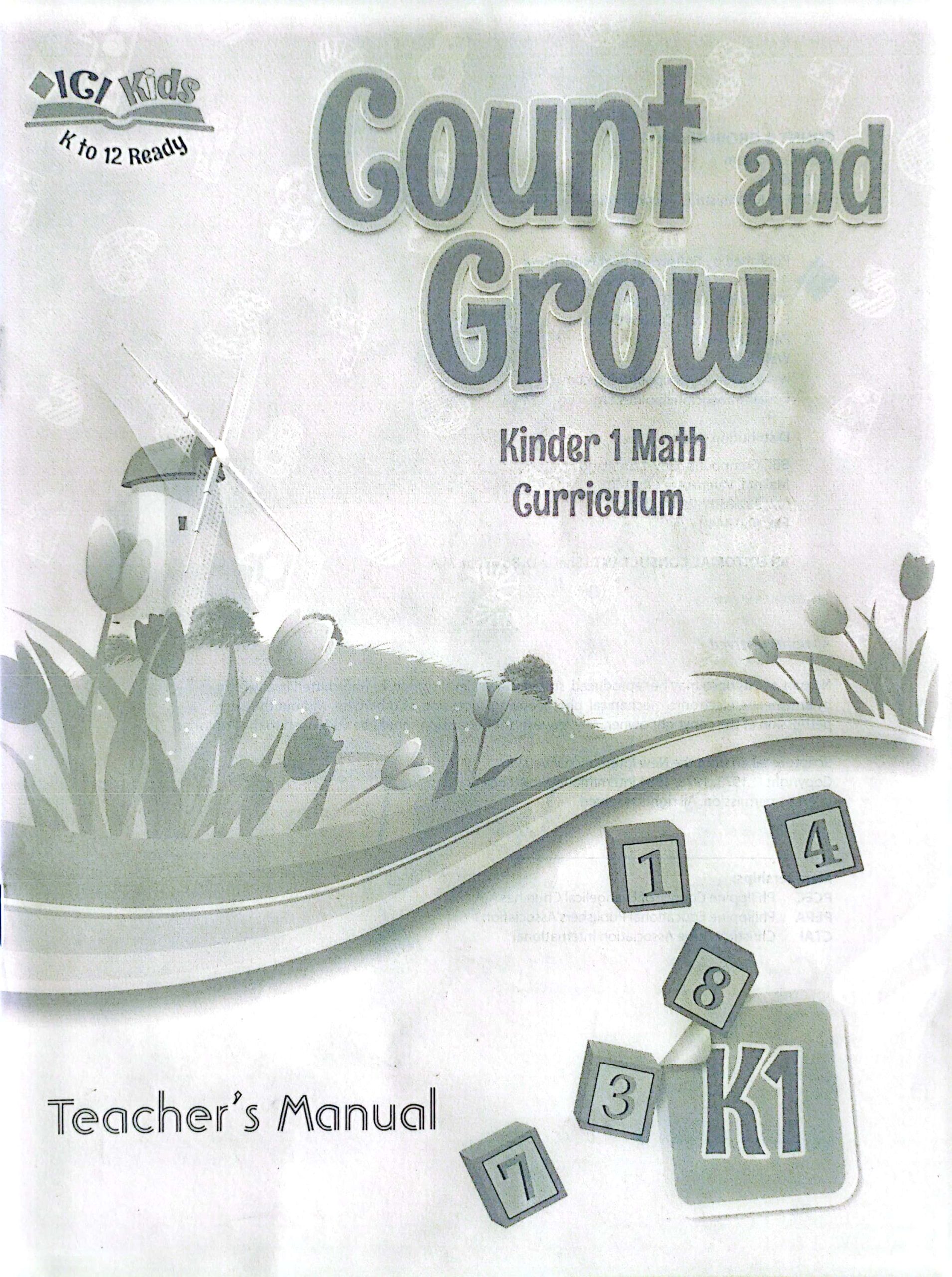 Count and Grow K1 Set (Textbook, TM)
