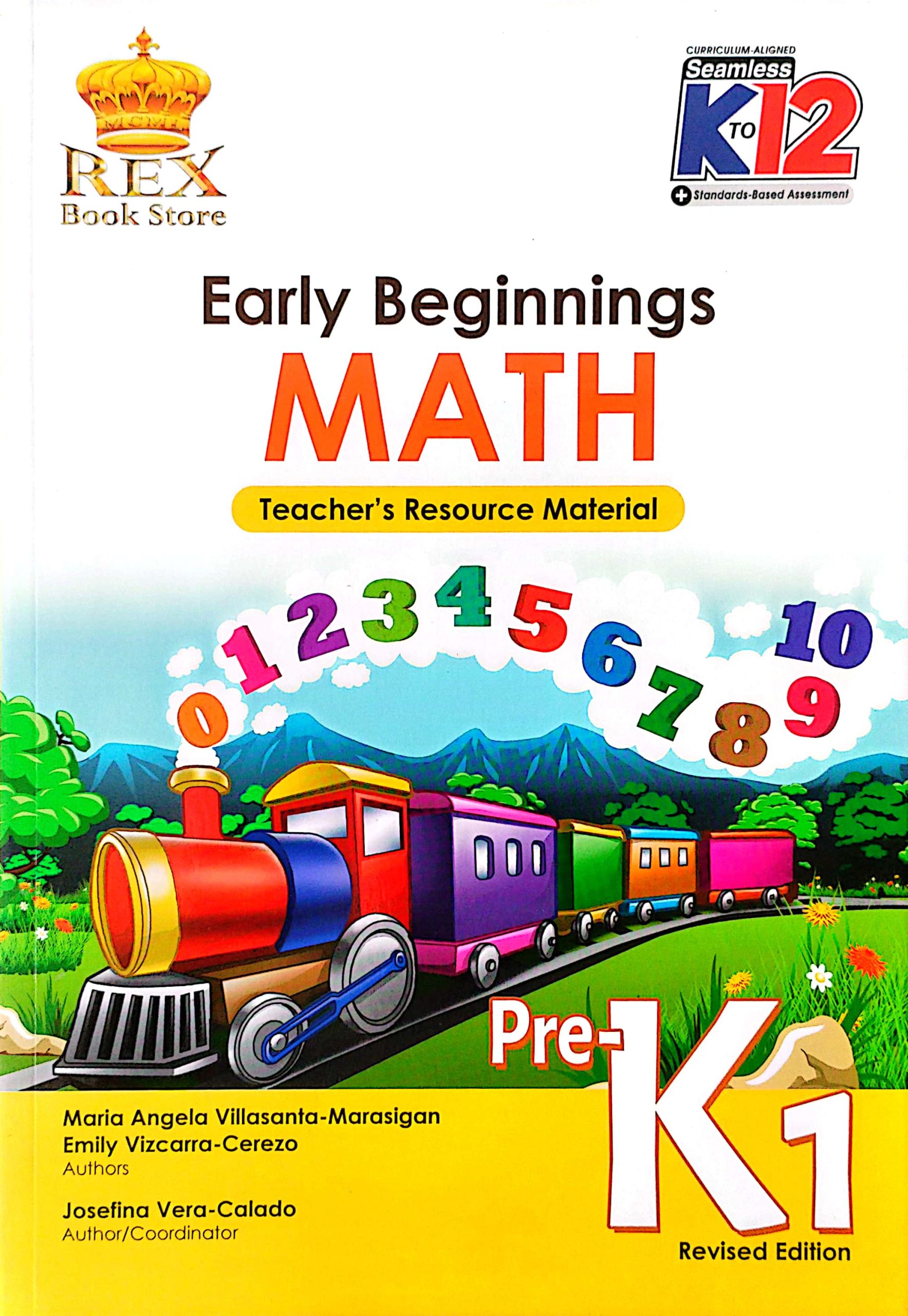 Early Beginnings: Math Pre-K1 Set (TB, TM) (2019)